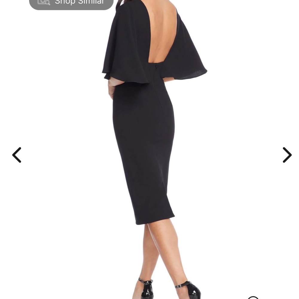 NWT Dress the Population Louisa black cocktail dress.  Size 4.